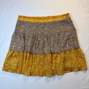 Banana Republic Floral Tiered Skirt | Size L